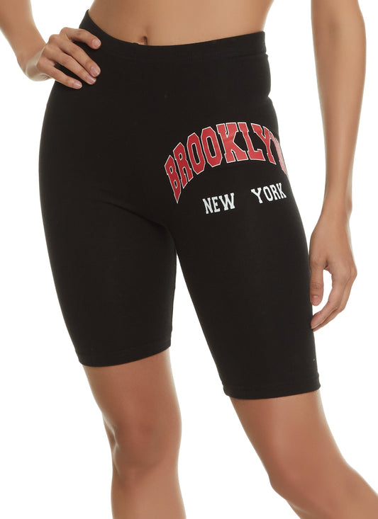 Brooklyn New York Biker Shorts